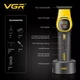 Тример для стрижки VGR V885T 4 насадки LED display BLDC мотор GOLD - зображення 5