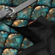 Шлея для собак мягкая WAUDOG Clothes c QR адресником, рисунок "Чешуя", S1, В 40-45 см, С 29-31 см - изображение 3