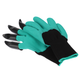 Рукавички для саду та городу GARDEN GENIE GLOVES 24х12 см, з 4 пластиковими кігтями, водонепроникні, універсального розміру - зображення 1