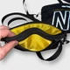 Месенджер чоловічий через плече Ripstop Shoulder Bag Сумка з рефлективним лого на замку з кишенями (23х17х3 см) Чорна - изображение 5
