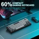 Ігрова магнітна дротова клавіатура AULA WIN60 HE PRО / 60% / Hall Effect / Rapid Trigger / Semantic Magnetic Switch / Grey - зображення 3