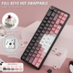 Игровая механическая клавиатура Attack Shark X66 / 60% / Три режима подключения / Strawberry Switch / Pink - изображение 7