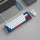 Ігрова механічна дротова клавіатура MageGee MK-Box / 60% /68 клавіш / Red Switch / Blue - зображення 4
