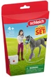 Набір фігурок Schleich Horse Club Пані Крамер з лошам 42752 (4059433992761) - зображення 1