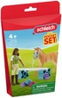 Набір фігурок Schleich Horse Club Тренувальний набір для лошат 42756 (4059433992808) - зображення 1