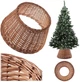 Osłona na stojak pod choinkę Kadax wiklinowa 55 cm (5906638309124) - obraz 2