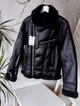 Дубленка куртка Pull&Bear из искусственной черной овчины S арт.7712/557/800 - изображение 3