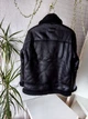 Дубленка куртка Pull&Bear из искусственной черной овчины S арт.7712/557/800 - изображение 4