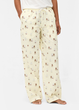 Женские пижамные штаны Primark Wide Leg Pajama Bottoms М для дома и сна Желтый (8639) - изображение 1