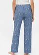 Женские пижамные штаны Primark Wide Leg Pajama Bottoms L для дома и сна Синий (8642) - изображение 2