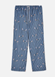 Женские пижамные штаны Primark Wide Leg Pajama Bottoms L для дома и сна Синий (8642) - изображение 4