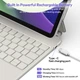 Чехол с Bluetooth - клавиатурой Magic Keyboard для iPad Mini (2024) / Mini (2021) с RGB подсветкой white - изображение 4