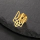 Значок (пин) BROCHE брошь бижутерия Тризуб из стали золотистый BRGV114742 - изображение 4