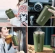 Термокружка для кофе и чая Coffee из нержавеющей стали с крышкой 400 мл хаки - изображение 5