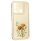 Чехол силиконовый Soft Touch с 3D принтом женским для TECNO Spark Go 2022 (KG5m) молочный (Полная защита камеры) - изображение 1