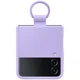 Чохол Silicone Cover with Ring для Samsung Galaxy Flip 4 (F721) (EF-PF721TVEGUA) Lavender - изображение 3