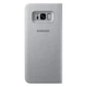 Чохол-книжка LED View Cover для Samsung Galaxy S8 Plus (G955) (EF-NG955PSEGRU) Silver - изображение 2