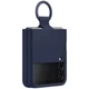 Чохол Silicone Cover with Ring для Samsung Galaxy Flip 4 (F721) (EF-PF721TNEGUA) Navy Blue - зображення 4