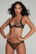 Комплект Agent Provocateur Lorna (бюстгальтер 32DD+ сліпи 1) чорно-рожевий - зображення 1