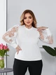 Кофта с кружевом 17165 Moskara белая 48-50 - изображение 2