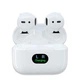 Навушники Bluetooth WALKER WTS-53 White TWS бездротові з мікрофоном сенсорні Lightning - зображення 1