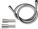 Шланг для душової лійки Remer 150 см PVC SHINY SILVER GLOSSY - изображение 3