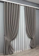 Комплект готовых штор VR-Textil Блэкаут Midnight № 1228ш Серый 150х290 см 2 шт (33-0064) - изображение 3