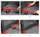 Набор для перемещения мебели Furniture Mover Rollers, до 150 кг, красный - изображение 4