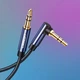 Аудіокабель UGREEN 3.5mm Male to 3.5mm Male Cable Gold Plated Metal Case with Braid 1m (Blue Black) (UGR-60179) (15287) - зображення 4