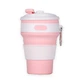Силіконова складна чашка для кави та чаю Collapsible Coffee Cup 350 ml Rose - изображение 3