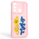 Чехол силиконовый Soft Touch с 3D принтом Украина для TECNO Spark Go 2022 (KG5m) розовый (Полная защита камеры) - изображение 1