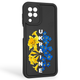 Чохол силіконовий Soft Touch з 3D принтом Україна для Samsung Galaxy M32 4G (SM-M325F) чорний (Повний захист камери) - зображення 1