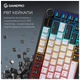 Клавіатура GamePro Asgard Valhalla Pro MK160B-D-Pro Rainy Switch Wireless/Bluetooth/USB UA Black (MK160B-D-Pro) - зображення 9
