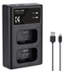 Двухканальное зарядное устройство K&F Concept NP-FW50 для камер Sony (KF28.0009) - изображение 1