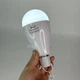 Лампочка с аккумулятором аварийная E27 светодиодная 20Вт New Emergency Lamp, автономная энергосберегающая аккумуляторная LED-лампочка при отключении света для дома, квартиры, офиса, дачи, холодный белый свет, NEL-27 - изображение 4