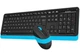 Комплект (клавіатура, миша) бездротовий A4Tech FG1010 Black/Blue USB ( чорний з блакитним ) - изображение 1