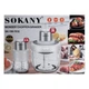Чопер подрібнювач Sokany SKYM7032W 2в1 з чашами 0.5 і 1.5 л 800 Вт Білий - изображение 10
