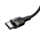 Кабель Baseus Cafule PD2.0 100W flash charging USB For Type-C cable (20V 5A) 2m (CATKLF-ALG1) - изображение 5