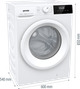 Прально-сушильна машина Gorenje W3D2A854ADS/UA 8/5 кг фронтальна інверторна А - зображення 3