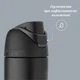 Термобутылка для воды термос black Owala Freesip 950 мл из нержавеющей стали туристическая бутылка с крышкой - изображение 2