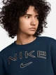 Свитшот на флисе женский Nike W Nsw Phnx Flc Std Logo Crew HM9754-478 S Темно-синий (197599700555) - изображение 4