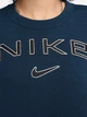 Свитшот на флисе женский Nike W Nsw Phnx Flc Std Logo Crew HM9754-478 S Темно-синий (197599700555) - изображение 5