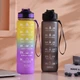 Спортивна пляшка для води Refill 1000 мл з таймером D-Blue - зображення 7