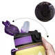 Спортивна пляшка для води Refill 1000 мл з таймером D-Yellow - зображення 8