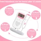 Доплер WORTRIBET Home Portable Doppler для прослушивания сердцебиения плода, LCD-дисплей, пульсовый сенсор, высокочувствительный датчик, без излучения, точное определение FHR - изображение 3