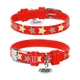 Ошейник WAUDOG Glamour с узором Звездочка Светящийся 19-25 см 12 мм Красный (35833) - изображение 1