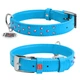 Ошейник WAUDOG Glamour с клеевыми стразами 18-21 см 9 мм Голубой (32502) - изображение 5