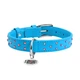 Ошейник WAUDOG Glamour с клеевыми стразами 18-21 см 9 мм Голубой (32502) - изображение 6