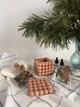 Подарочный набор для изготовления соевой свечи КУБ коричневый - изображение 1