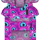 Дождевик-накидка с капюшоном для собак Waudog Clothes Глаз монстра XL 55-61х68-80х42-52 см (359-4049 Col) - изображение 3